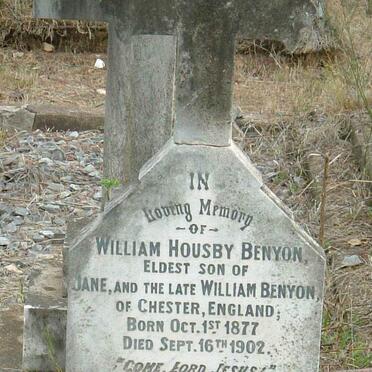 BENYON William Housby 1877-1902