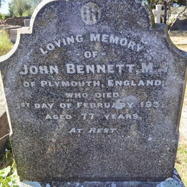 BENNETT John -1932
