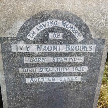 BROOKS Ivy Naomi nee STANTON -1942