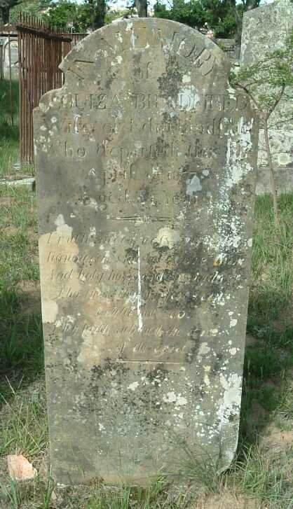 BRADFIELD Louisa née TURVEY -1837