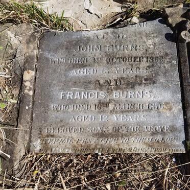 BURNS John -1866 :: BURNS Francis -1876 _1