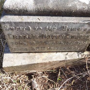 CHURCH Francis Harry 1868-1897