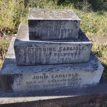 CARLISLE Catherine -1840 :: CARLISLE John -1859