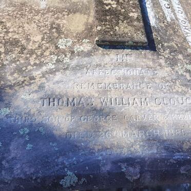 CLOUGH Thomas William -1886