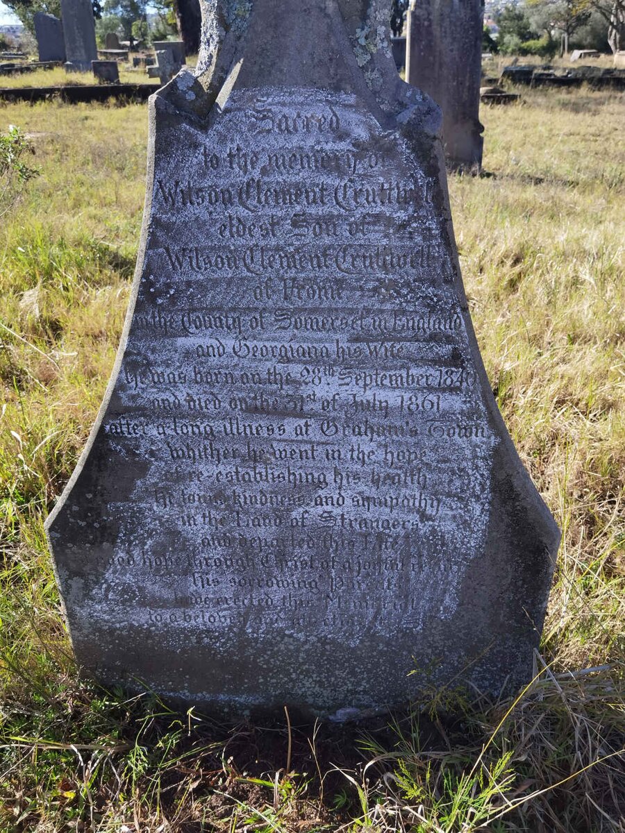 CRUTTWELL Wilson Clement 1840-1861