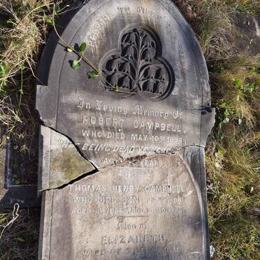 CAMPBELL Robert -1894 :: CAMPBELL Thomas Henry -1895 :: CAMPBELL Elizabeth -1922