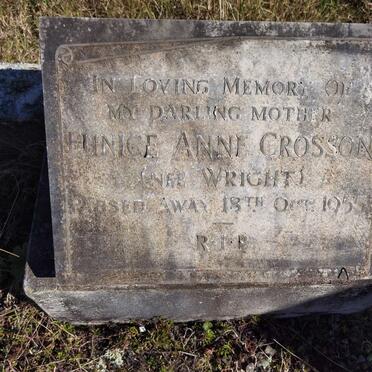 CROSSON Eunice Anne nee WRIGHT -1955