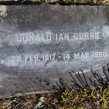 CURRIE Donald Ian 1917-1960