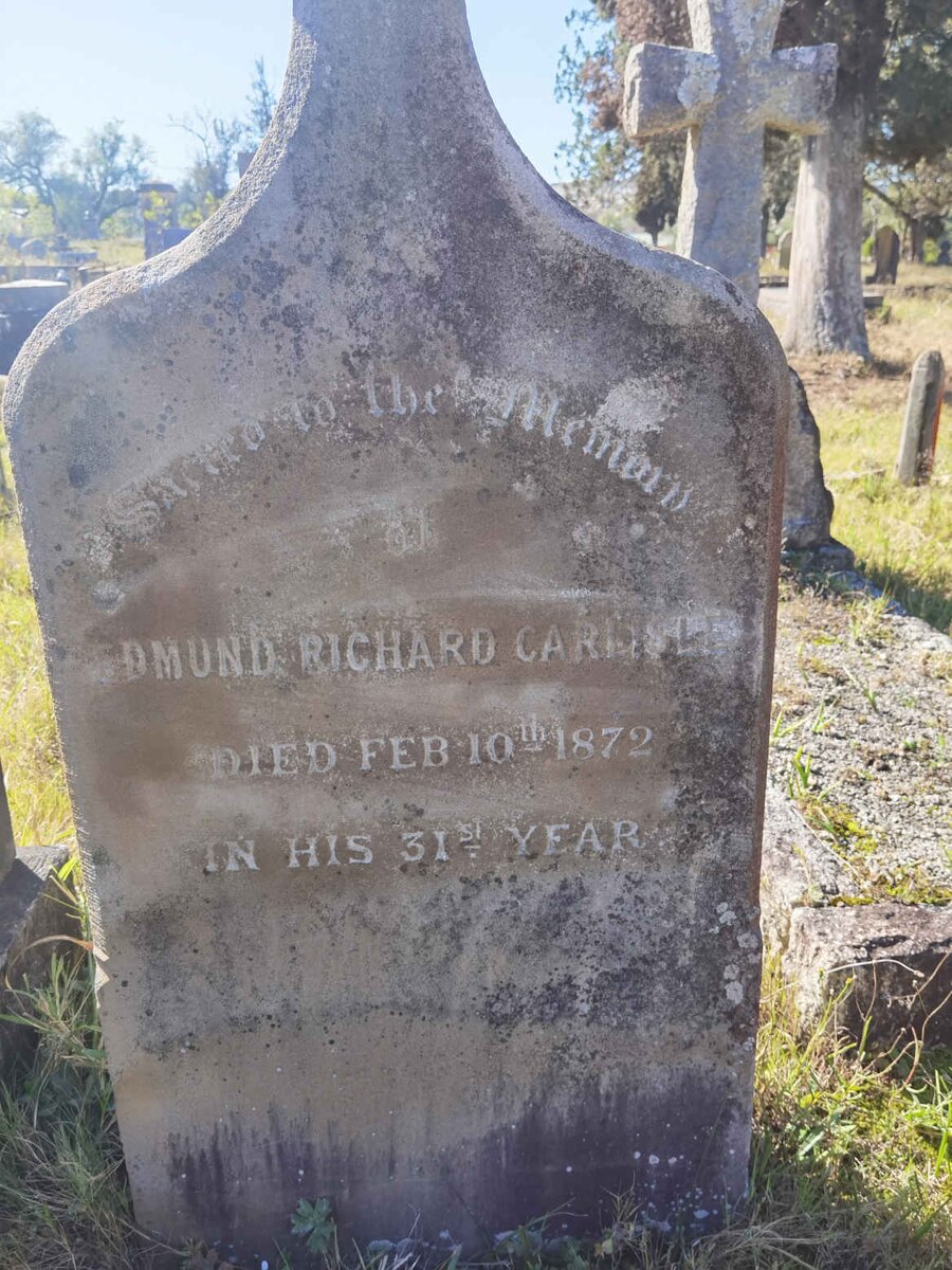 CARLISLE Edmund Richard -1872