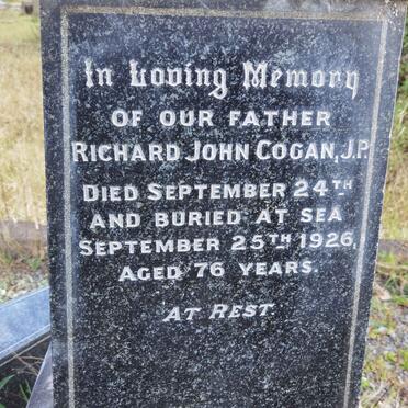 COGAN Richard John -1926
