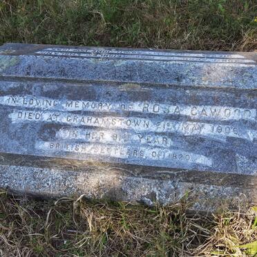 CAWOOD Samuel 1808-1887 & Rosa -1906 _2