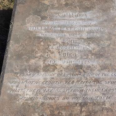 DAVIS William Jefferd 1810-1883