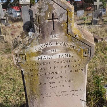 DICKSON Mary Jane -1892