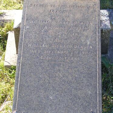 DEASON William Richard -1902 &amp; Maggie -1893