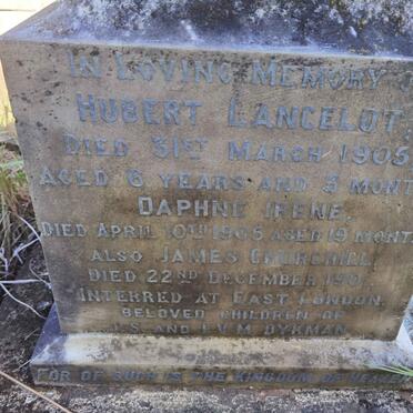 DYKMAN Herbert Lancelot -1905 :: DYKMAN Daphne Irene -1905 :: DYKMAN James Churchill -1901