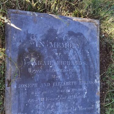 EDKINS Sarah Richards -1861
