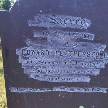 FEATHERSTONE Edward -1853