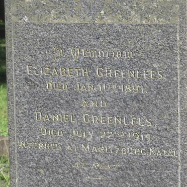 GREENLEES Daniel -1914 &amp; Elizabeth -1891