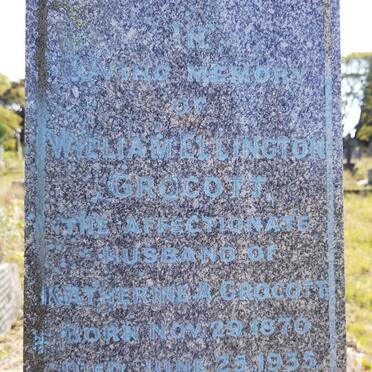 GROCOTT William Ellington 1879-1935