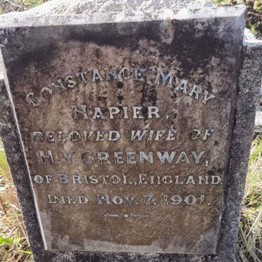 GREENWAY Constance Mary Napier -1901