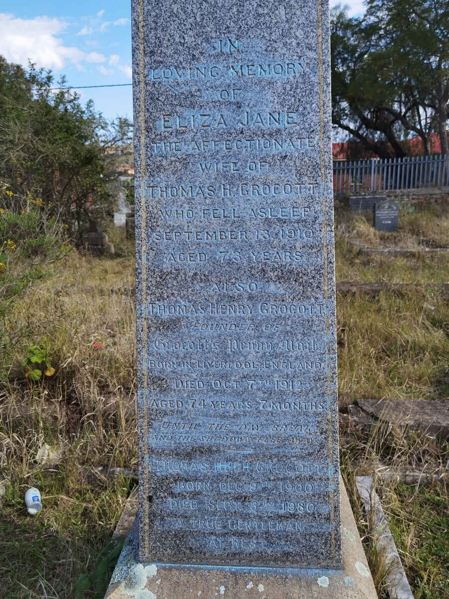GROCOTT Thomas Henry -1912 &amp; Eliza Jane -1910 :: GROCOTT Thomas Hugh 1900-1980