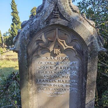 HARPUR John -1875 &amp; Francis -1878