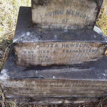 HEWSON Eliza -1902