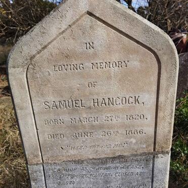 HANCOCK Samuel 1820-1886