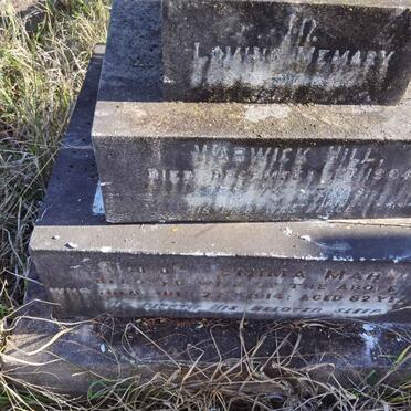 HILL Warwick -1904 &amp; Jemima Mary -1914