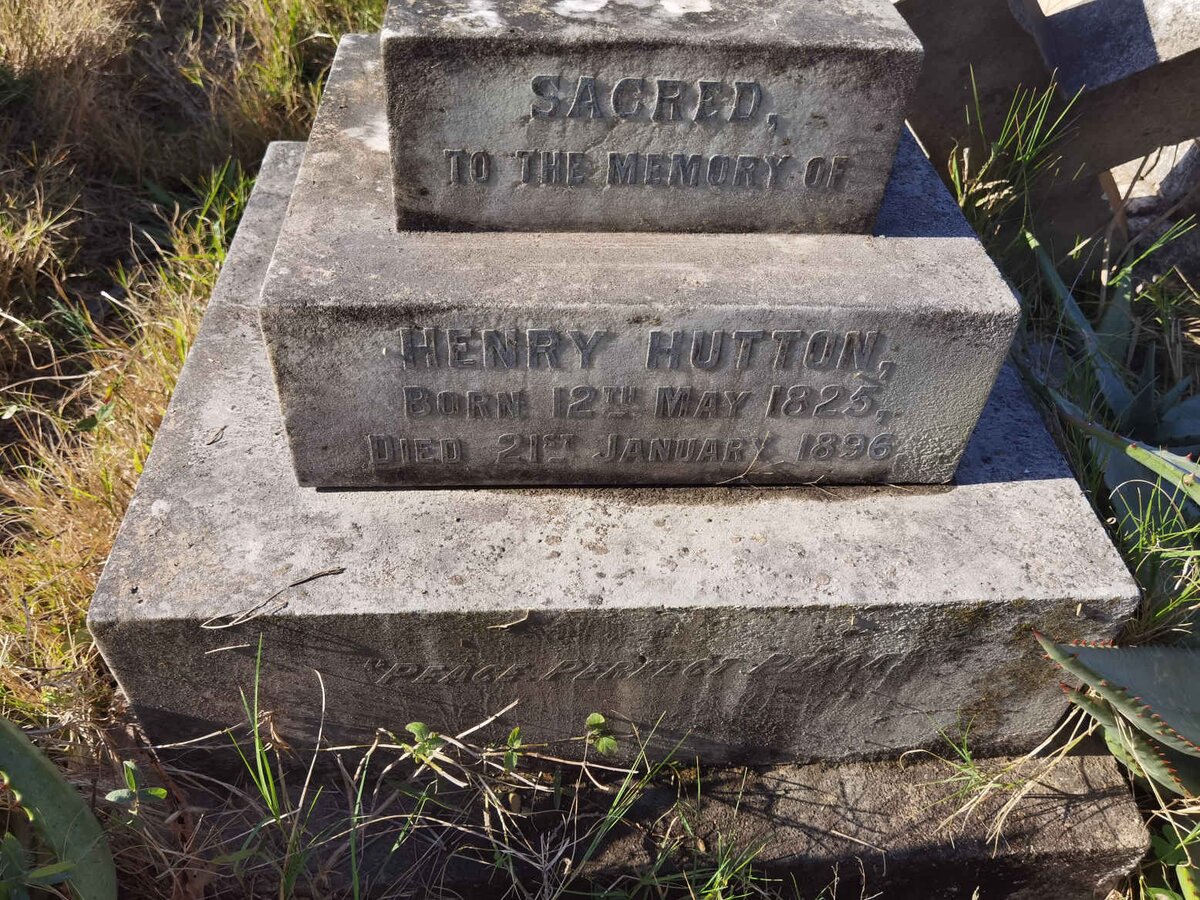 HUTTON Henry 1825-1896