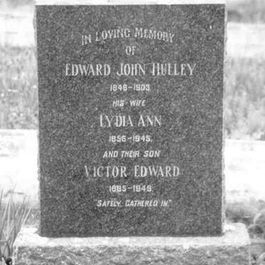 HULLEY Edward John 1846-1903  &amp; Lydia Ann 1856-1945 :: HULLEY Victor Edward 1885-1949