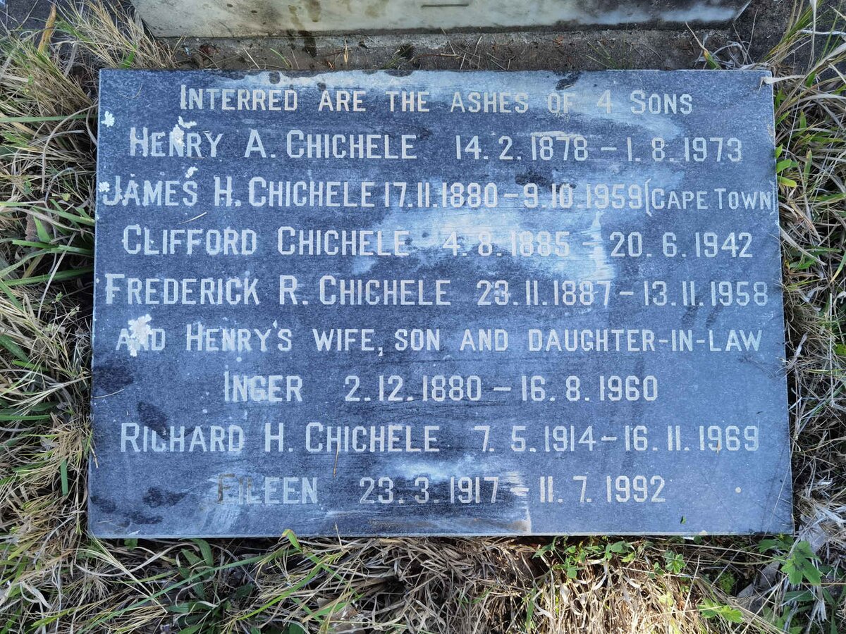 HEWITT Henry Alexander Chichele 1878-1973 & Inger 1880-1960 :: HEWITT Richard H. Chichele 1914-1969 & Eileen 1917-1992 :: HEWITT James H. Chichele 1880-1959 :: HEWITT Clifford Chichele 1885-1942 :: HEWITT Frederick R. Chichele 1887-1958
