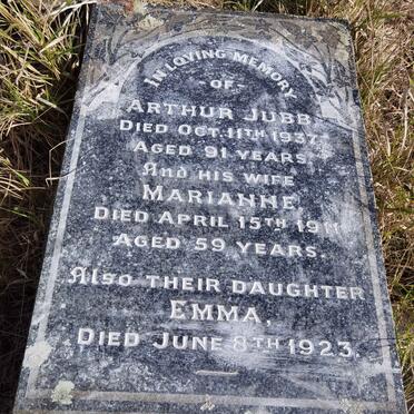 JUBB Arthur -1937 &amp; Marianne -1911 :: JUBB Emma -1923