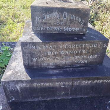 JONES Annie Maria Corbett nee ARNOTT -1917