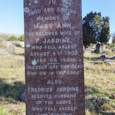 JARDINE Fredrick -1910 &amp; Mary Ann -1908