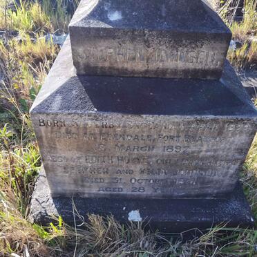 JOHNSON Stephen 1829-1892 :: JOHNSON Edith Howe -1891