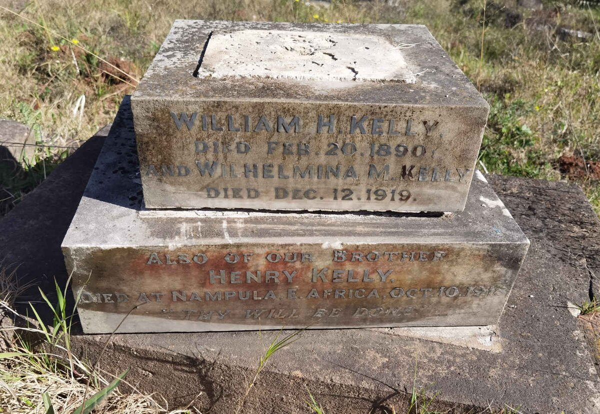 KELLY William H. -1890 :: KELLY Wilhelmina M. -1919 :: KELLY Henry -1918