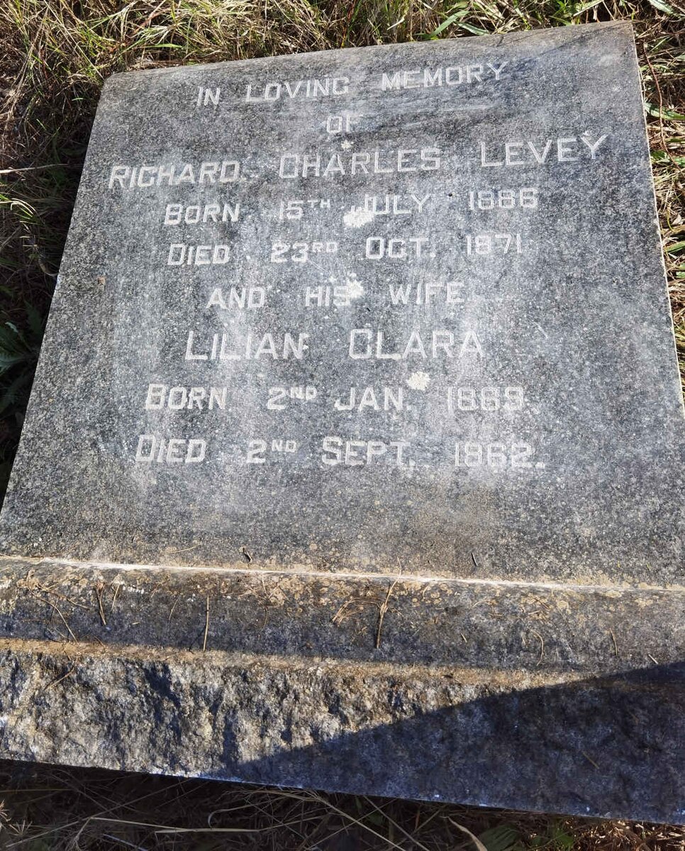 LEVEY Richard Charles 1886-1971 &amp; Lilian Clara 1889-1962