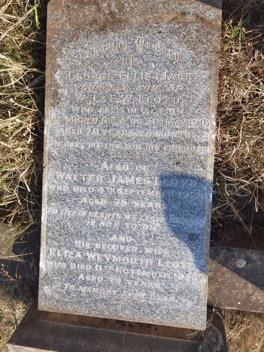 LLOYD Walter James -1926 &amp; Eliza Weymouth -1939 :: LLOYD George Ellis -1916