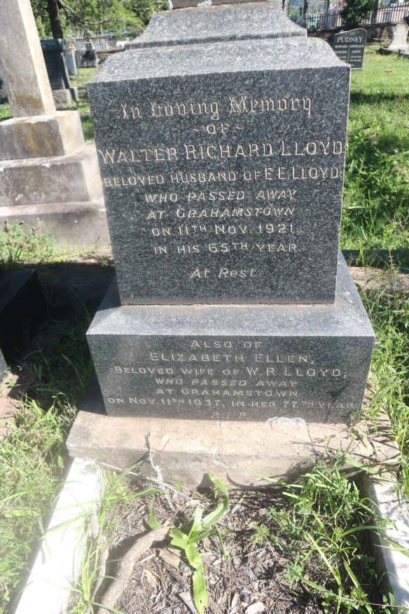 LLOYD Walter Richard -1921 &amp; Elizabeth Ellen -1937