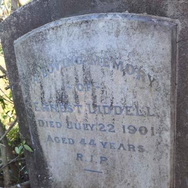 LIDDELL Ernest -1901