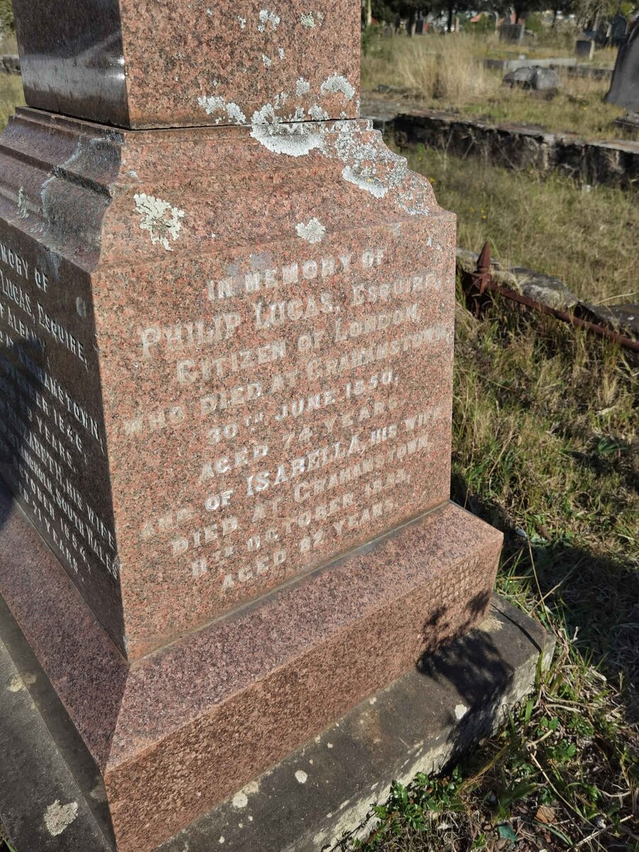 LUCAS Philip -1850 &amp; Isabella -1855