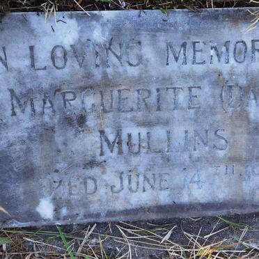 MULLINS Marguerite -1960