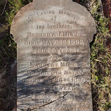 MILES Herbert J. -1892 :: MILES Lambert -1898