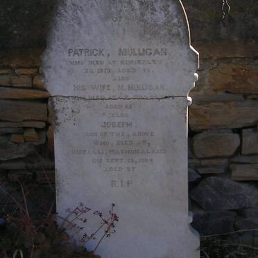 MULLIGAN Patrick -1872 &amp; Mary Jane -1879 :: MULLIGAN Joseph -1884