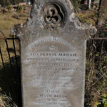 MARSH Geo. Deakin -1873 &amp; Jessie -1882