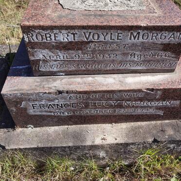 MORGAN Robert Voyle -1932 &amp; Frances Lucy -1945