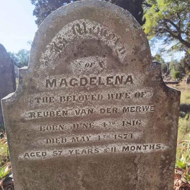 MERWE Magdelena, van der 1816-1874
