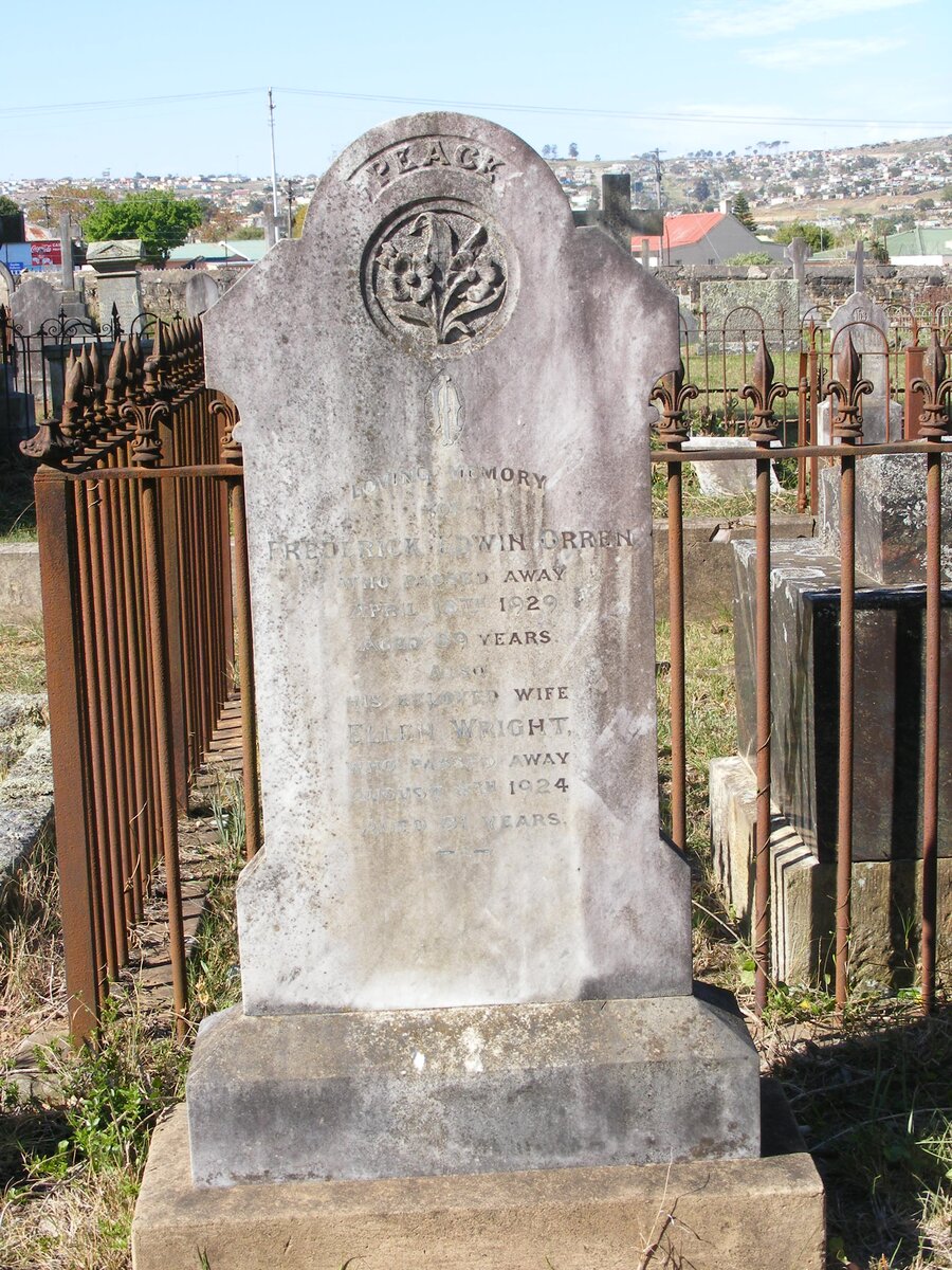 ORREN Frederick Edwin -1929 &amp; Ellen Wright -1924