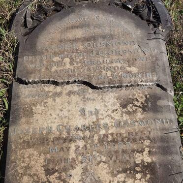 ORSMOND Joseph Charles -1929 &amp; Agnes -1906